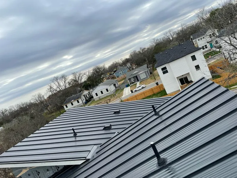 Standing seam metal roof panels with vents for Skylight Repair in Mishawaka
